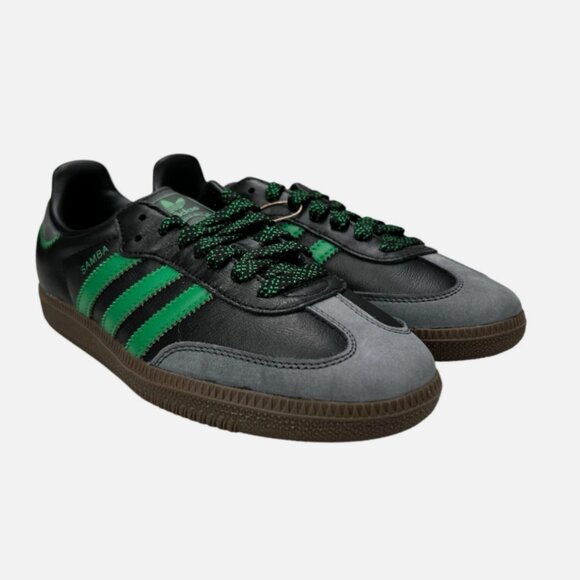 adidas Samba Og Womens Fashion Trainers in Black Green "MULTIPLE SIZE" - Picture 6 of 9